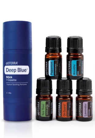 Набор для любителей спорта doTERRA «Атлет» со стиком Deep Blue + регистрация