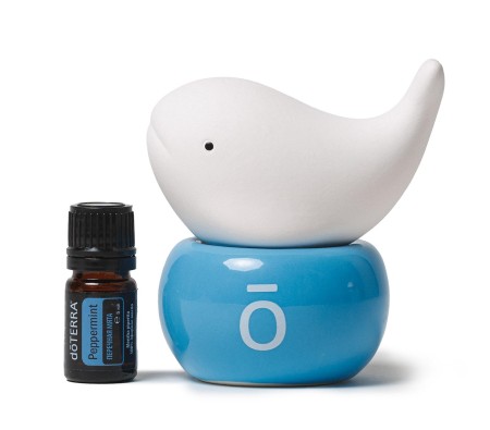 Набор dōTERRA «Мятный океан» керамический диффузор-китёнок и перечная мята (5 мл)