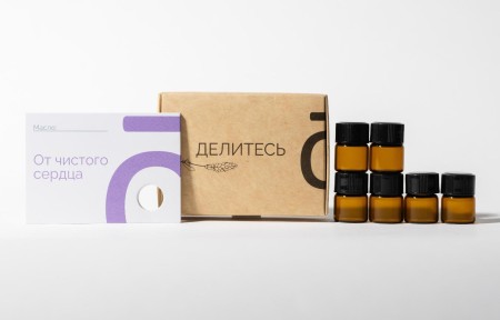 Набор с пробниками и карточками doTERRA «Делитесь», 6 бутылочек