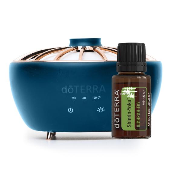 Набор dōTERRA Лесной Оазис – диффузор Hikari + эфирная смесь