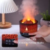Диффузор Kinscoter «Огненный вулкан» с пультом ДУ (Fire Volcano Diffuser) для эфирных масел (300 мл) чёрный
