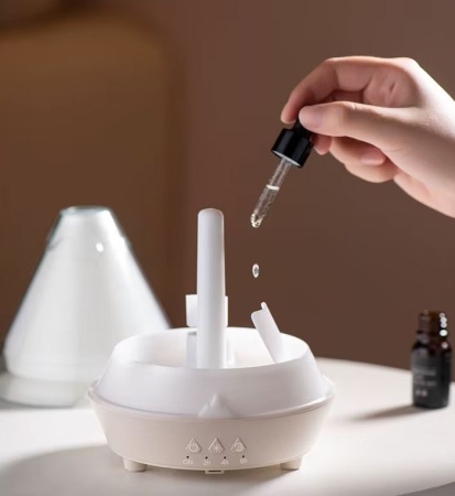 Картинка Диффузор «Извержение вулкана» с пультом ДУ для эфирных масел (180 мл) [разные цвета] от магазина dōTERRA