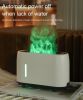 Диффузор Kinscoter ПЛАМЯ с пультом ДУ (Flame Aroma Diffuser) для эфирных масел (240 мл) [белый]