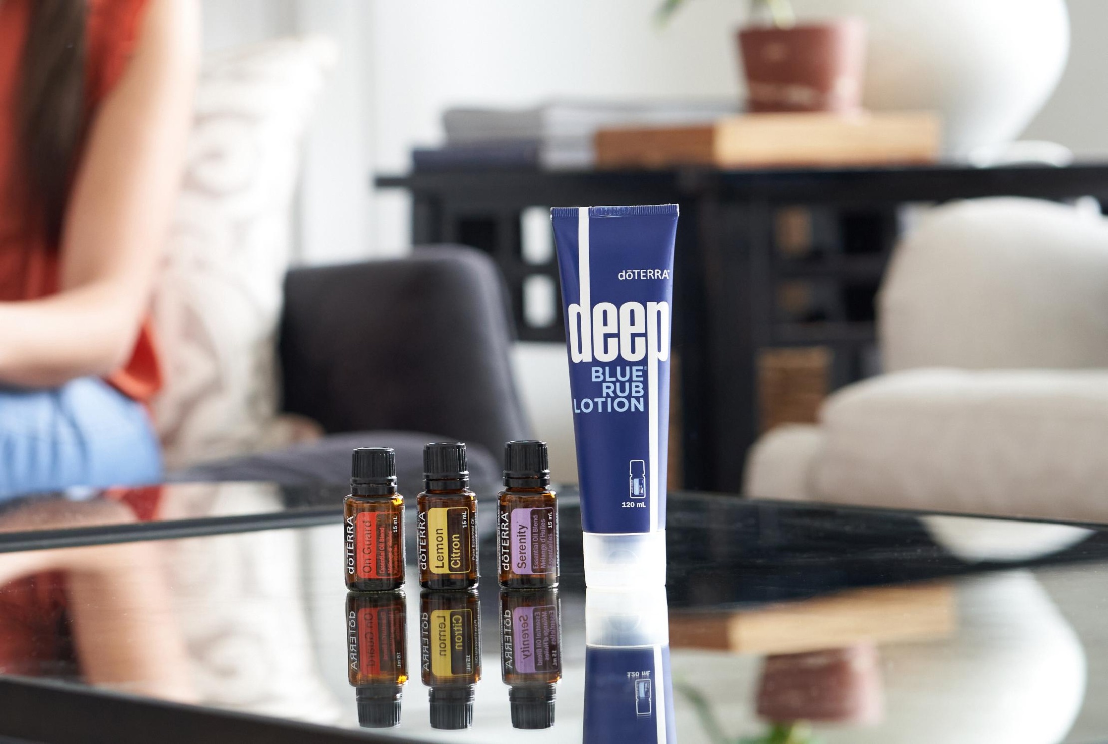 Набор эфирных масел и крем Дип Блю doTERRA «Простые решения», 3x15 мл ...