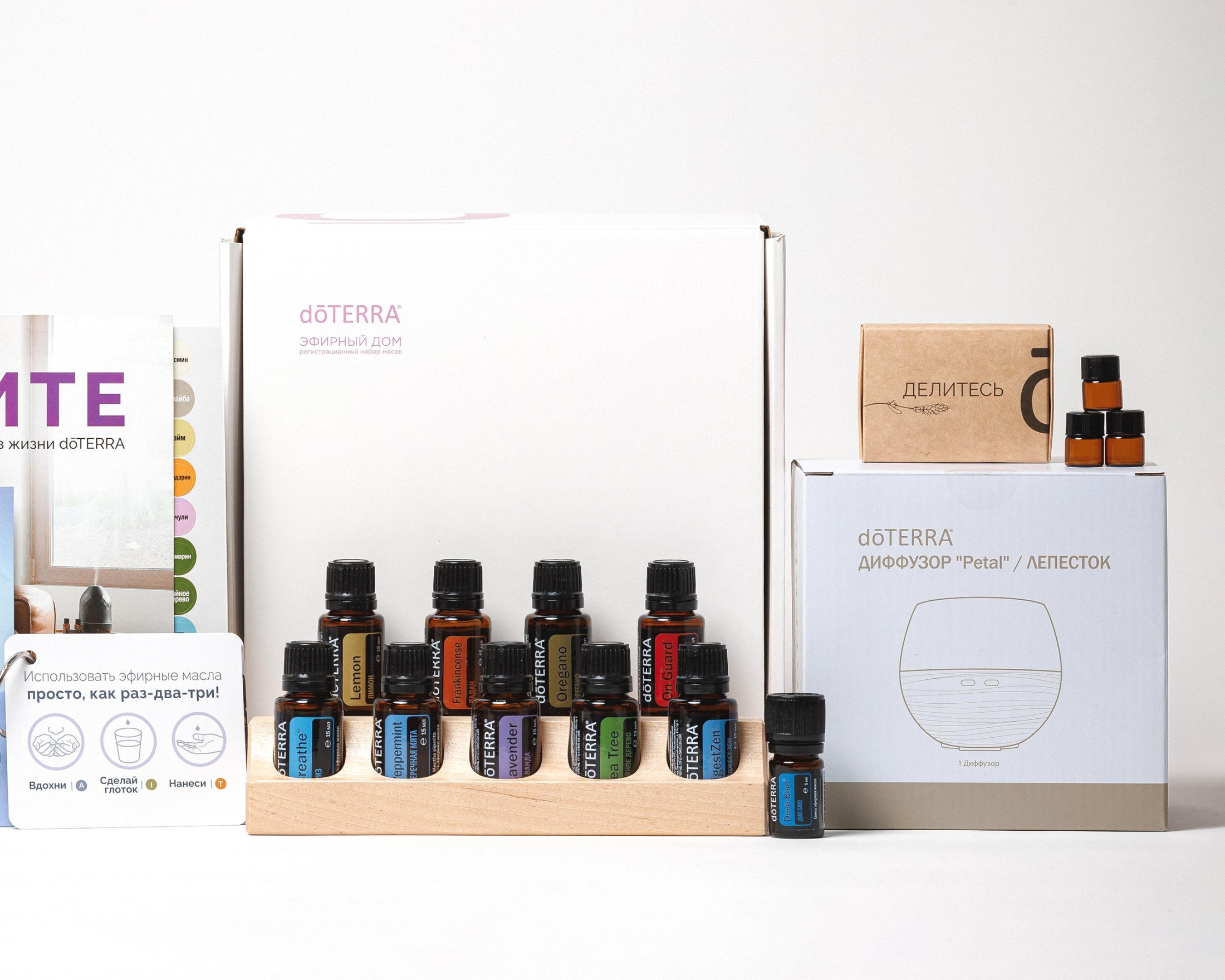 Набор эфирных масел doTERRA «Эфирный дом», 9х15 мл и 1х5 мл с ...