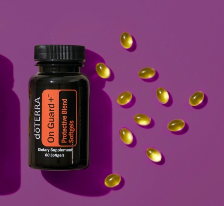 Картинка doTERRA Защитная смесь Он Гард+  в капсулах, On Guard+ Protective Blend, 60 капсул от магазина dōTERRA