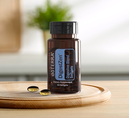 Картинка doTERRA «Дайджест Зен» в капсулах для улучшения пищеварения, DigestZen, 60 капсул от магазина dōTERRA